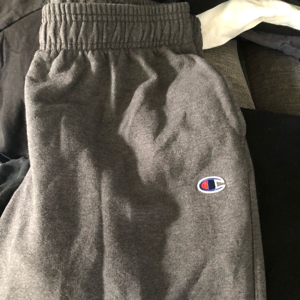 Dark grey champion joggers size large